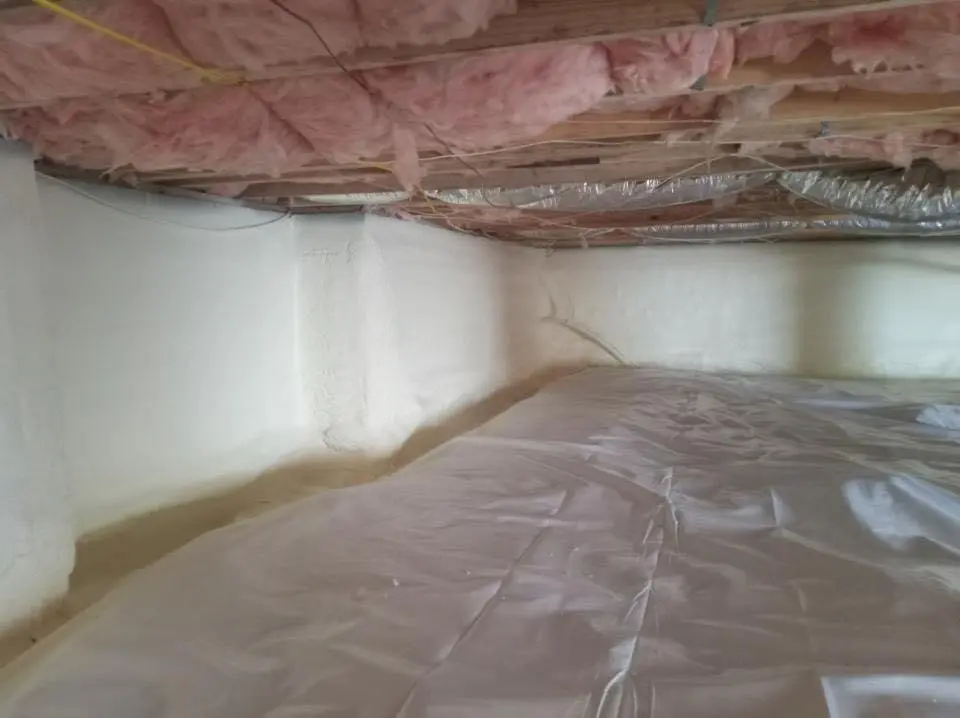 Crawl space encapsulation with closed-cell spray foam for Roof Maintenance in South Hill